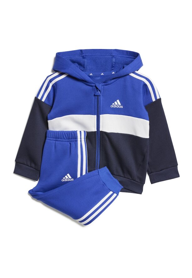 Спортен екип с качулка и цветен блок adidas Sportswear