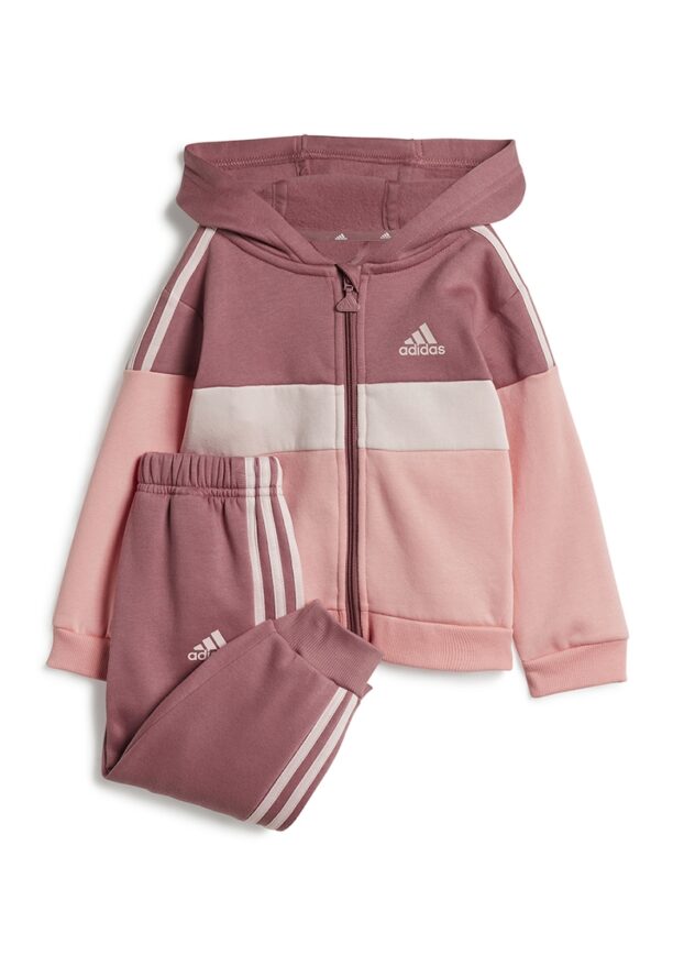 Спортен екип с качулка и цветен блок adidas Sportswear