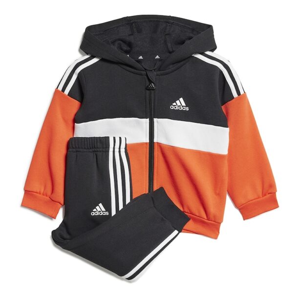 Спортен екип с качулка и цветен блок adidas Sportswear