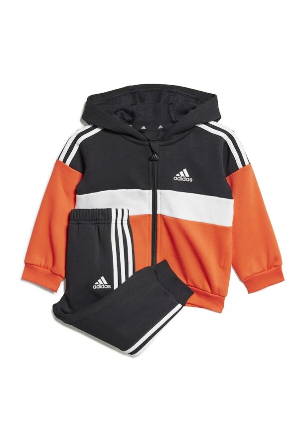 Спортен екип с качулка и цветен блок adidas Sportswear