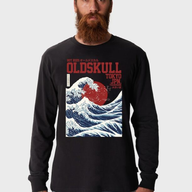 Суитшърт с графика Oldskull