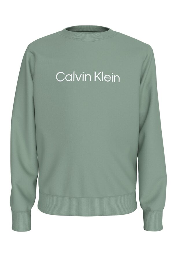 Суитшърт с овално деколте и лого CALVIN KLEIN