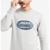 Суитшърт с овално деколте и лого Jack  Jones