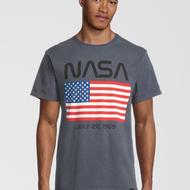 Тениска NASA Moon Landing Date USA Flag 5503 Recovered