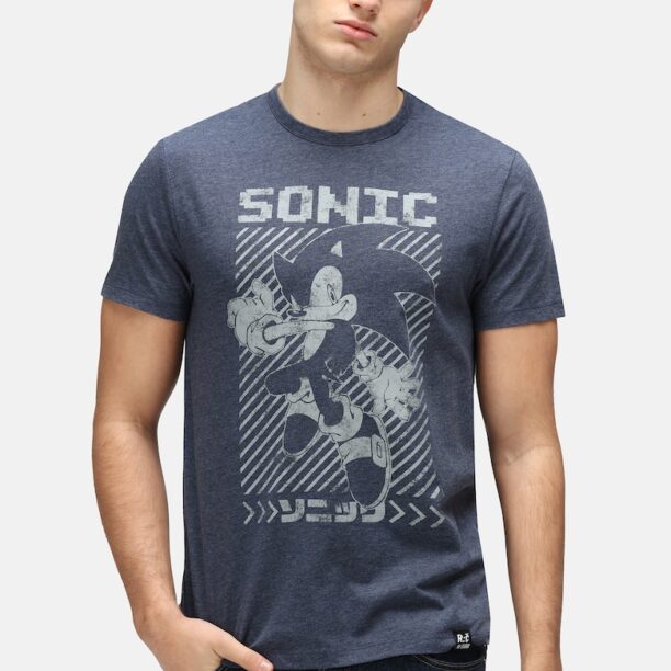 Тениска Sonic The Hedgehog Mono Japan 5471 с овално деколте Recovered