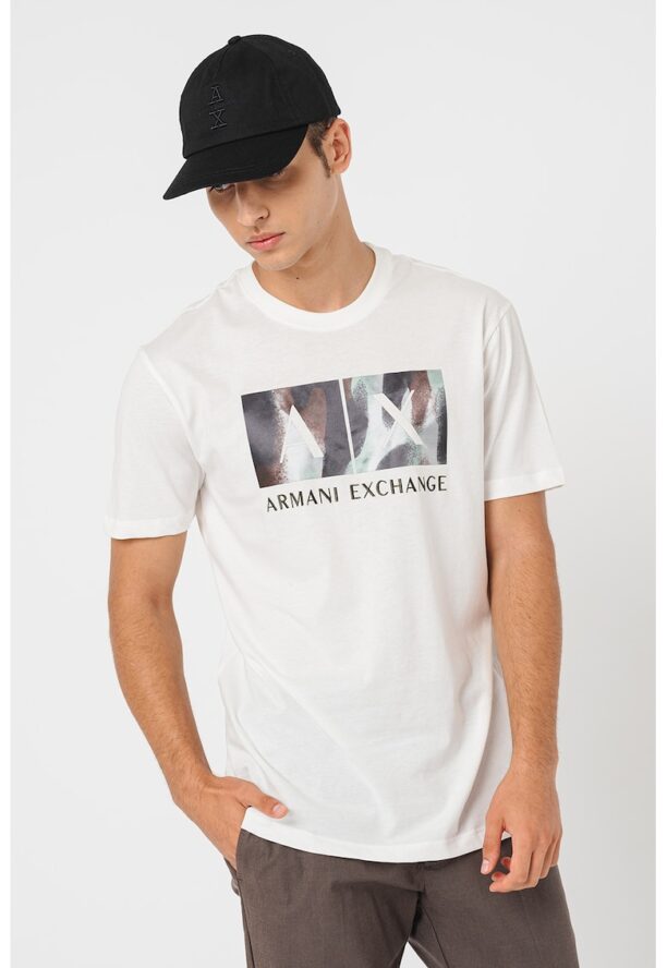 Тениска от памук с лого ARMANI EXCHANGE