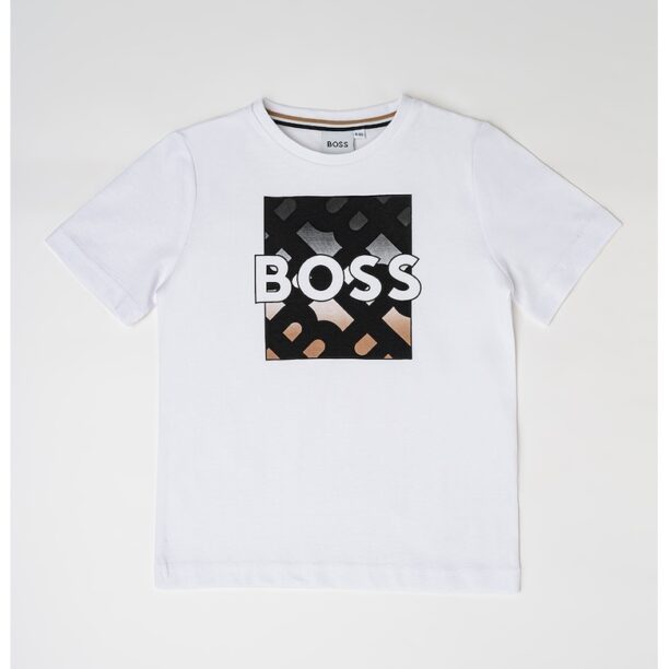 Тениска с лого BOSS Kidswear