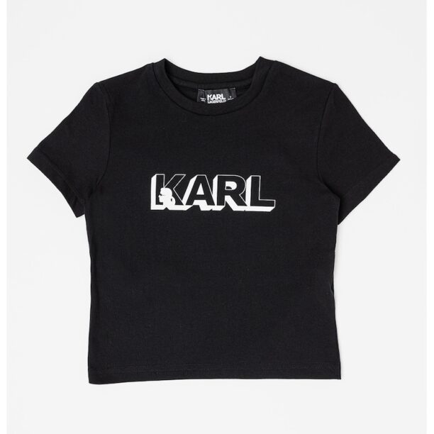 Тениска с лого KARL LAGERFELD KIDS