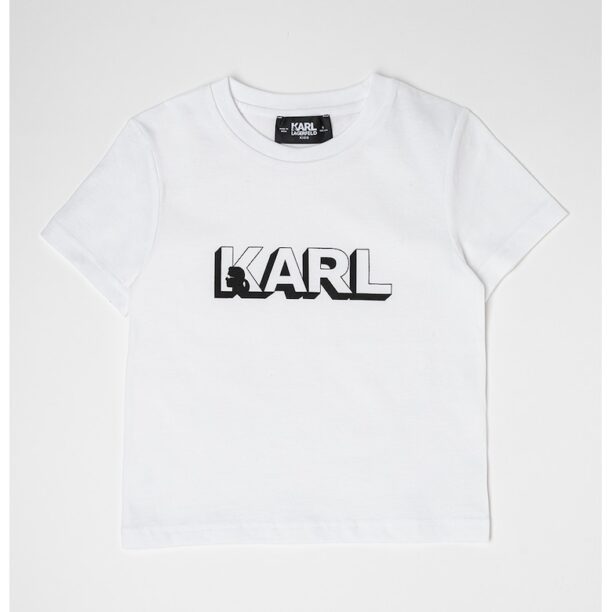 Тениска с лого KARL LAGERFELD KIDS