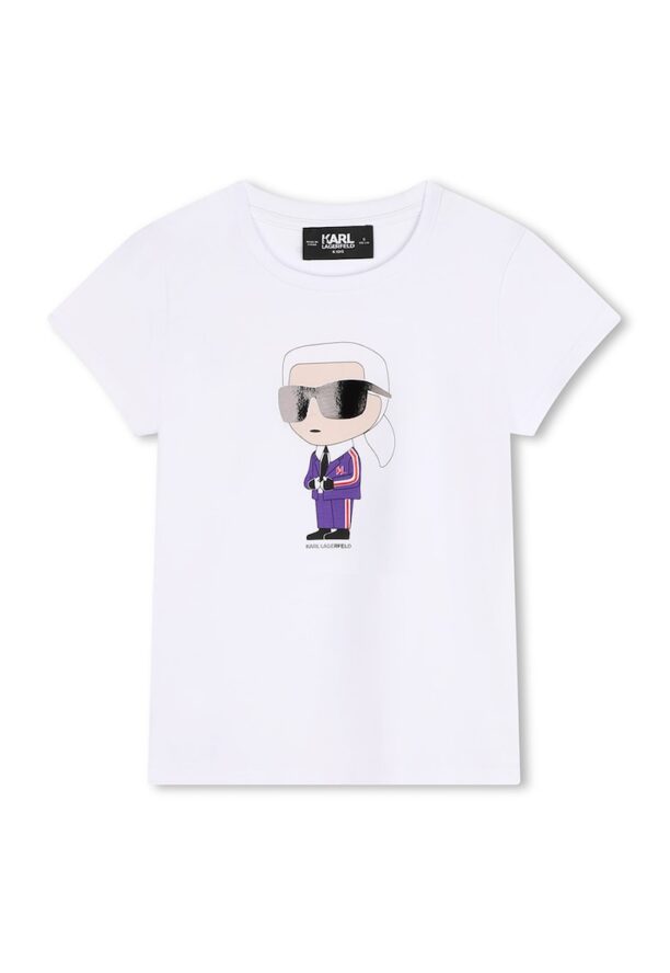 Тениска с лого KARL LAGERFELD KIDS