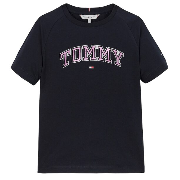 Тениска с лого и ръкави реглан Tommy Hilfiger