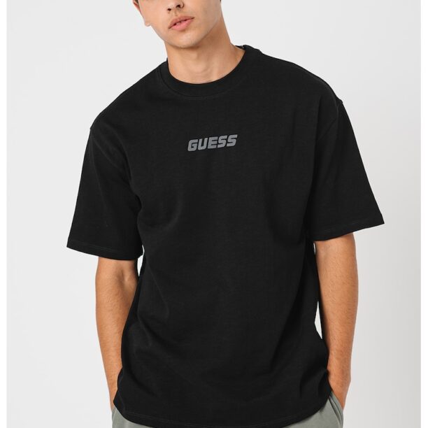 Тениска с овално деколте и лого GUESS