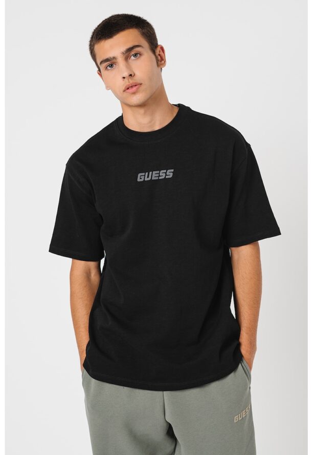 Тениска с овално деколте и лого GUESS