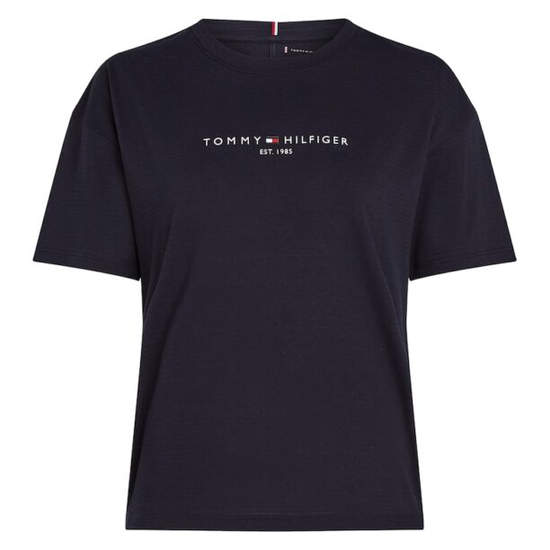 Тениска с овално деколте с лого Tommy Hilfiger