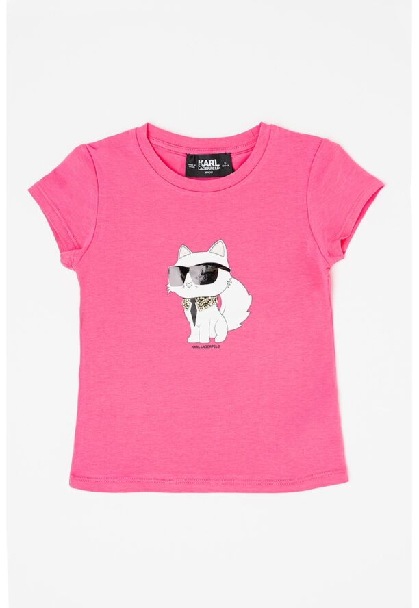 Тениска с принт KARL LAGERFELD KIDS