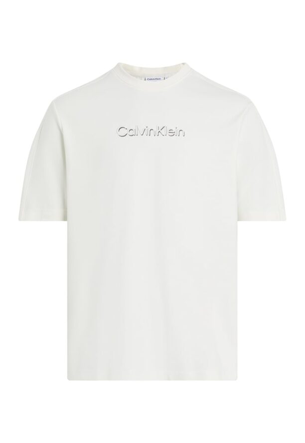 Тениска с релефно лого CALVIN KLEIN