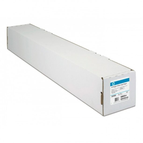 ХАРТИЯ HP BRIGHT WHITE INKJET PAPER - 90 g/m2-24" - 1 roll - P№ C6035A - заб.: 610 mm x 45.7 m цена