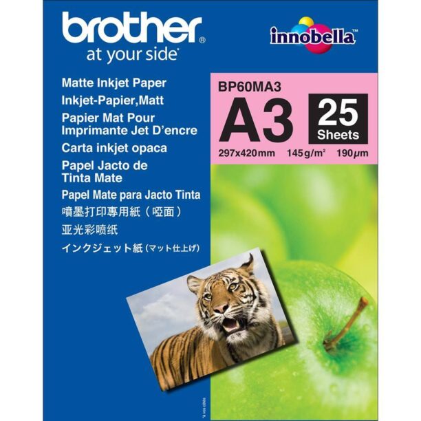 Хартия Brother BP-60 A3 Innobella Matt Photo Paper (A3/25 sheets) - BP60MA3