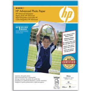 Хартия HP Advanced Glossy Photo Paper 250 g/mІ-A4/210 x 297 mm/25 sht - Q5456A