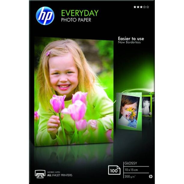 Хартия HP Everyday Glossy Photo Paper-100 sht/10 x 15 c - CR757A