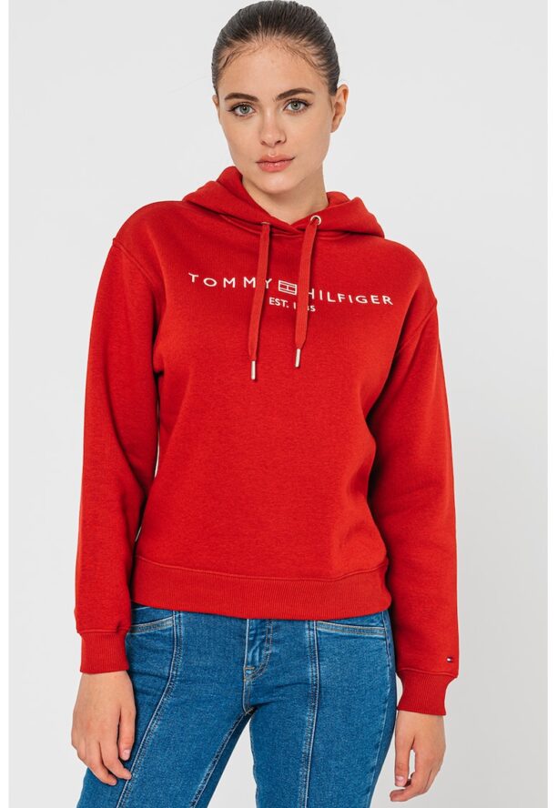 Худи с връзка и бродирано лого Tommy Hilfiger