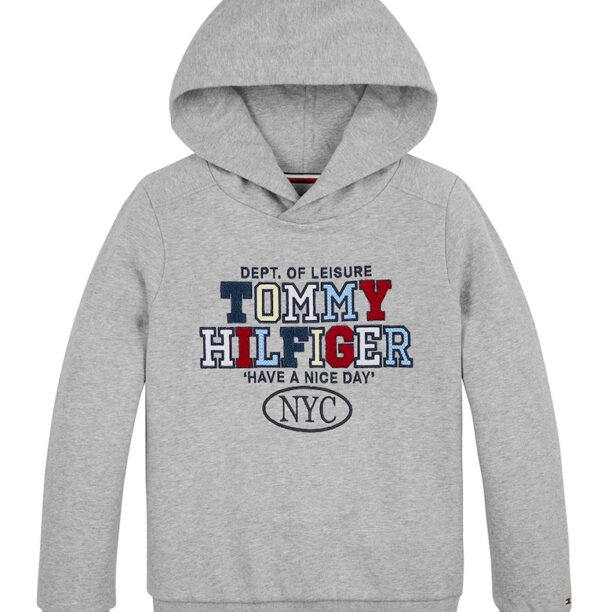 Худи с органичен памук и голямо лого Tommy Hilfiger