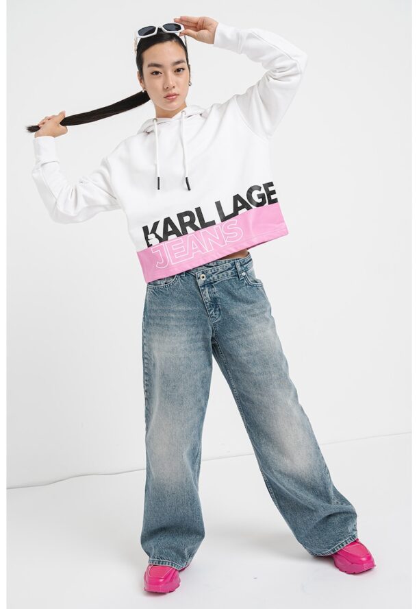 Худи с паднали ръкави и лого KARL LAGERFELD JEANS