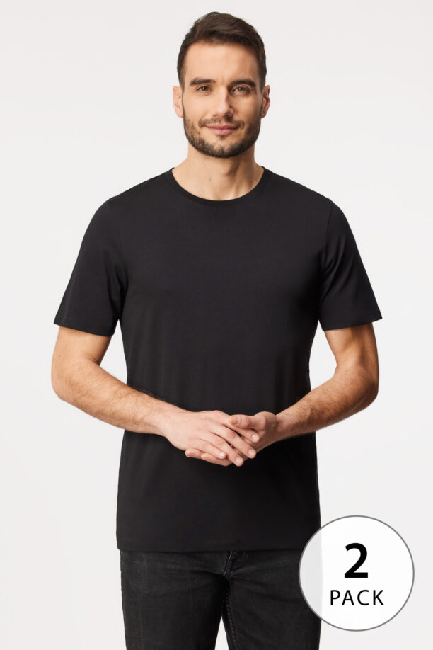 2PACK памучни тениски JACK AND JONES JacBasic Crew