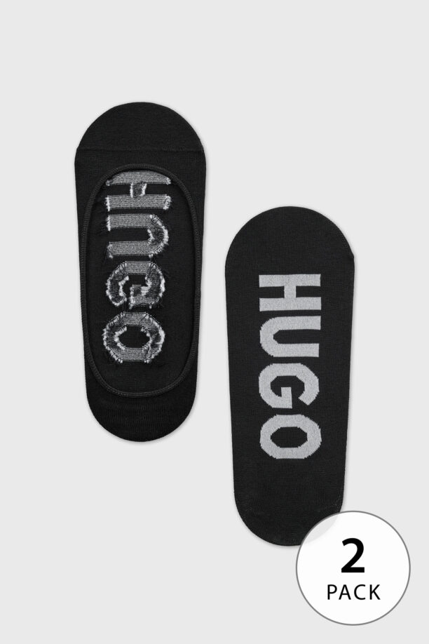 2PACK терлици HUGO Invisible Black