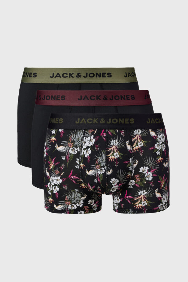 3PACK боксерки JACK AND JONES Flowers