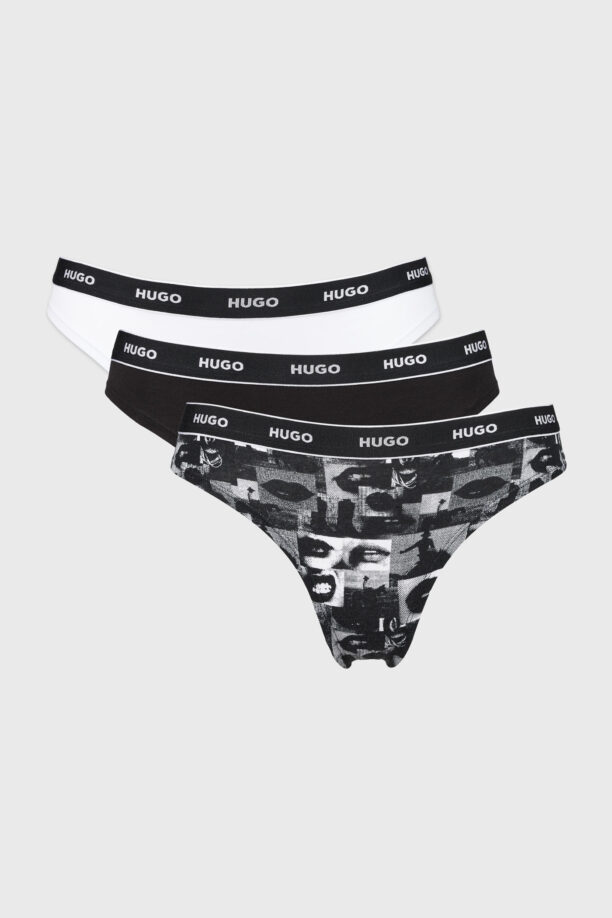 3PACK прашки HUGO Triplet BW