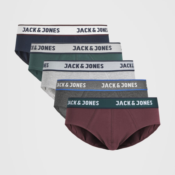 5 PACK слипове JACK AND JONES Solid