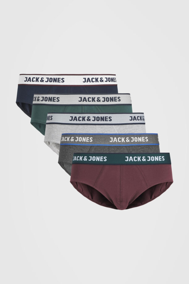 5 PACK слипове JACK AND JONES Solid