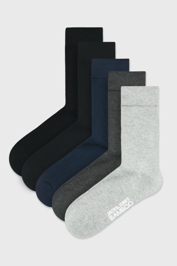 5PACK бамбукови чорапи JACK AND JONES JACBasic по-дълги