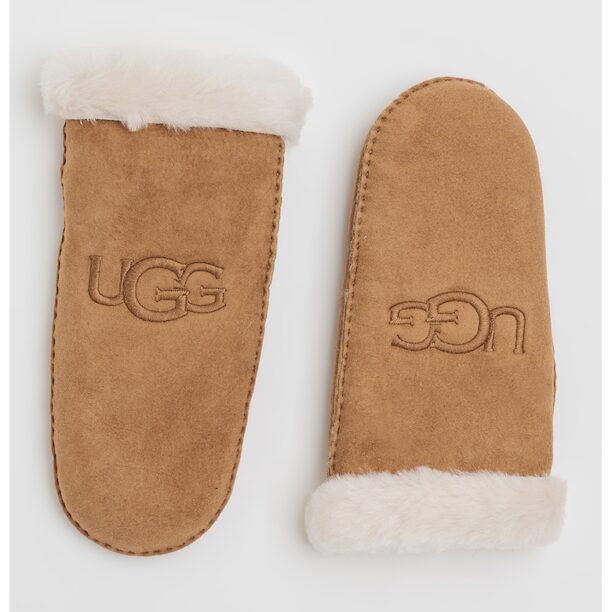 Велурени ръкавици с бродирано лого UGG