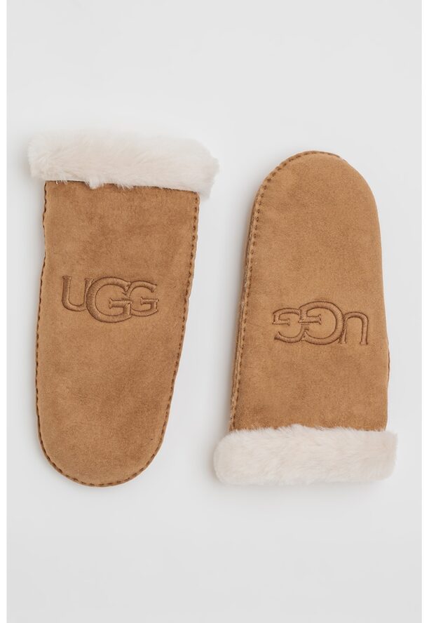 Велурени ръкавици с бродирано лого UGG