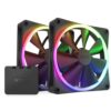 Вентилатори 140mm NZXT F140 RGB Twin Pack (RF-R14DF-B1)