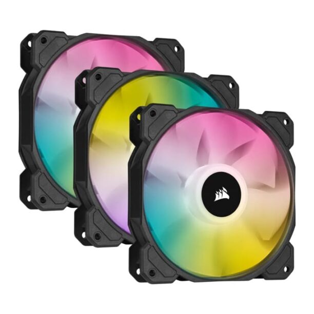 Вентилатори Corsair SP120 RGB ELITE 120mm RGB LED Fan with AirGuide Triple Pack цена