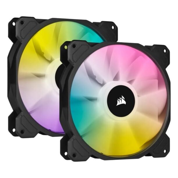 Вентилатори Corsair SP140 RGB ELITE 140mm RGB LED Fan with AirGuide Dual Pack цена