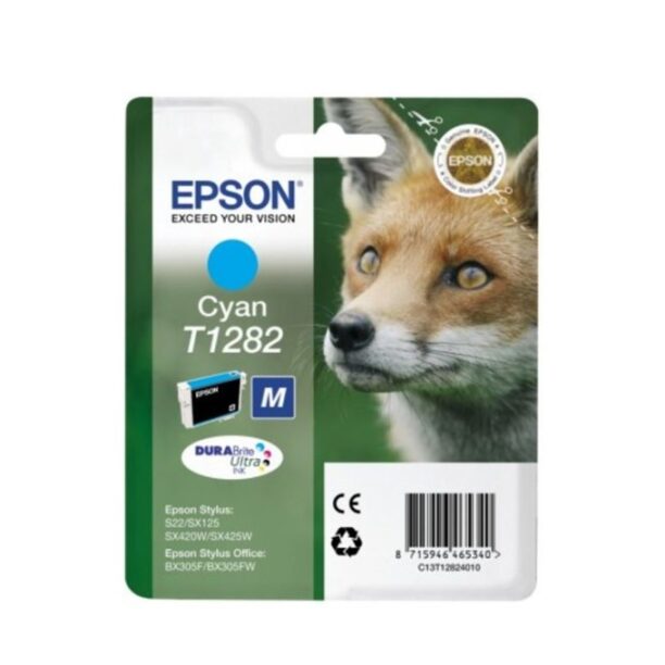 Касета ЗА EPSON STYLUS S22/SX125/420W/425W/BX305F - Cyan - P№ C13T12824010 - заб.: 3.5ml. цена