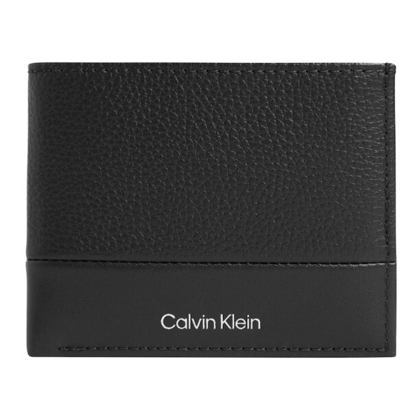 Кожен портфейл с релеф CALVIN KLEIN