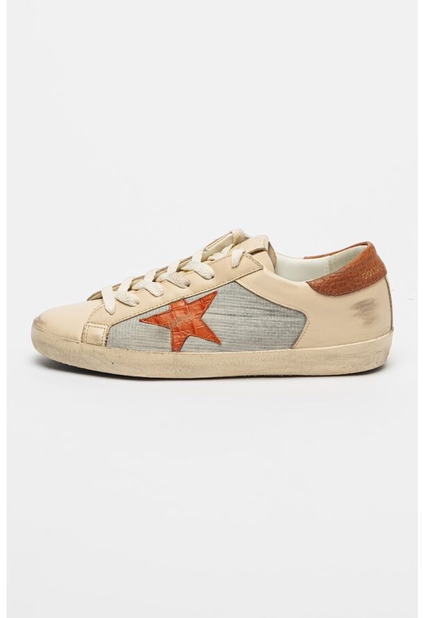 Кожени спортни обувки Super-Star Double деграде GOLDEN GOOSE