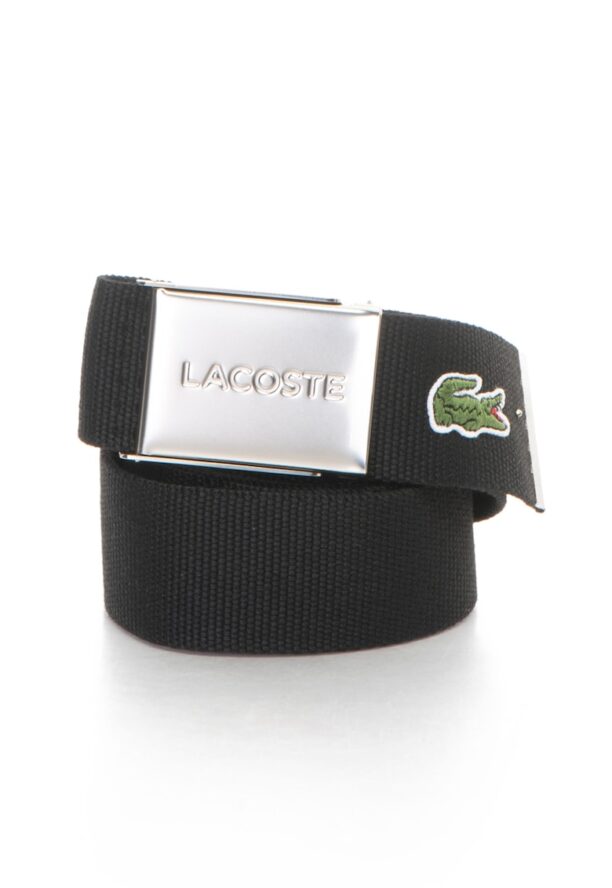 Колан с плетен дизайн и лого Lacoste