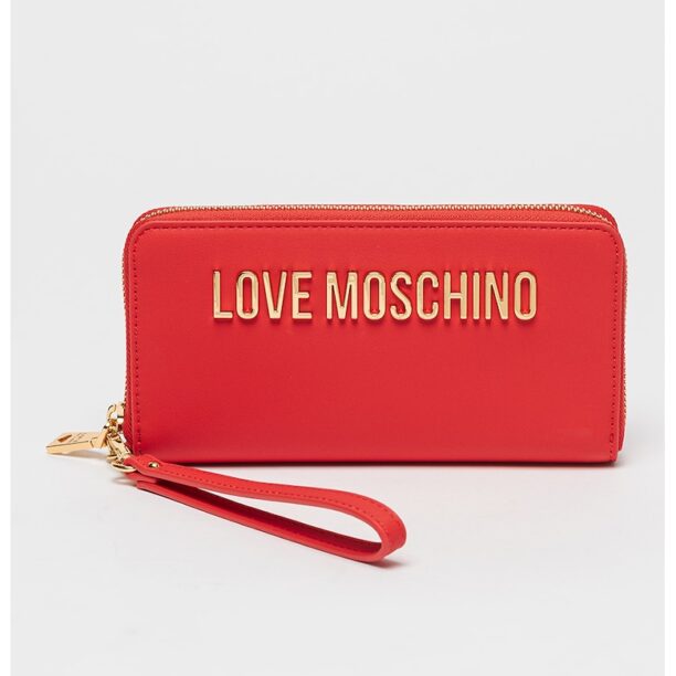 Портмоне от еко кожа с метално лого Love Moschino