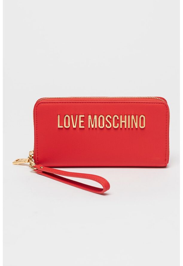 Портмоне от еко кожа с метално лого Love Moschino