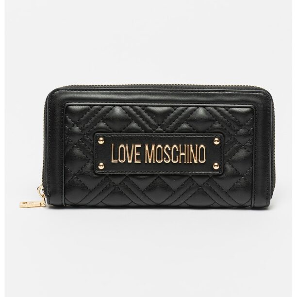 Портмоне от еко кожа с метално лого Love Moschino