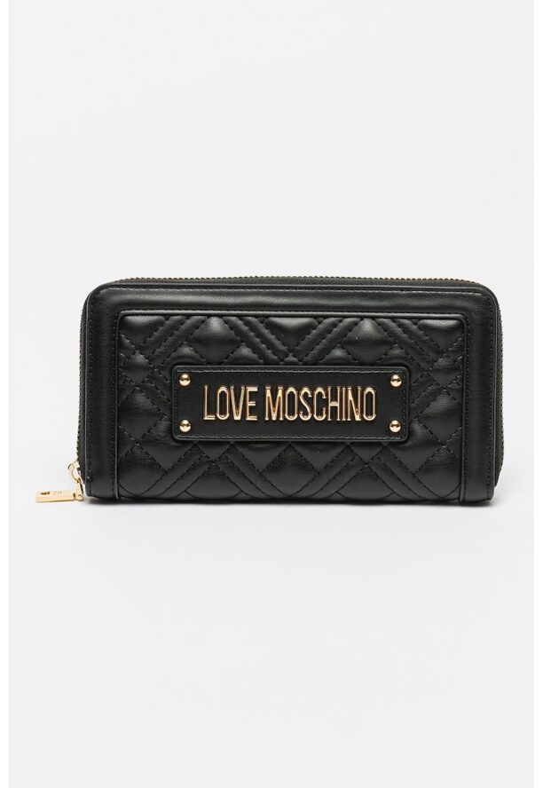 Портмоне от еко кожа с метално лого Love Moschino