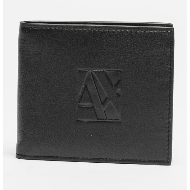 Портфейл с двойно прегъване и лого ARMANI EXCHANGE