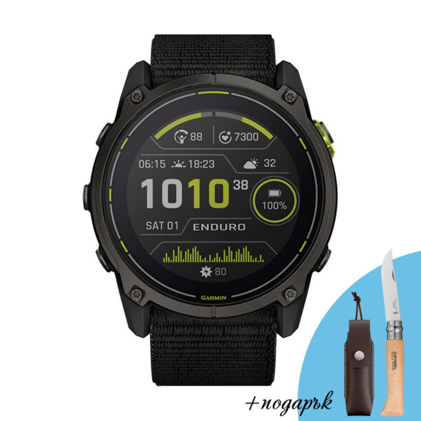 Оригинален Мъжки Смарт часовник Garmin Enduro 3 Solar 51 мм Sapphire Black Garmin 010-02751-01