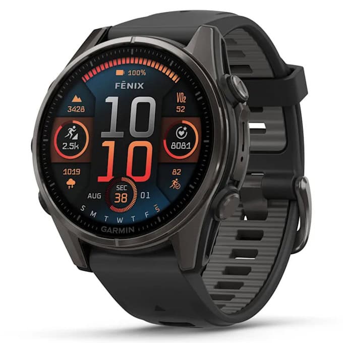 Смарт часовник Garmin fenix 8 43mm (Black/Pebble Grey)